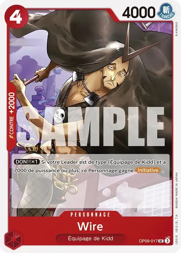 Carte One Piece française OP09-017 Wire