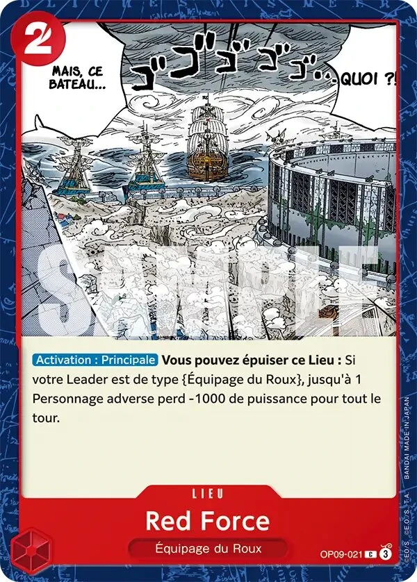 Carte One Piece française OP09-021 Red Force