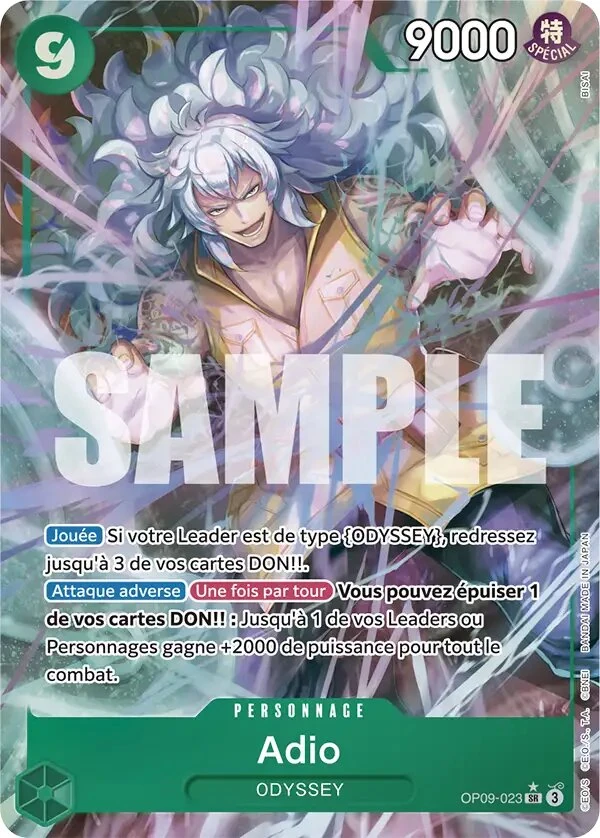 Carte One Piece française OP09-023 Adio