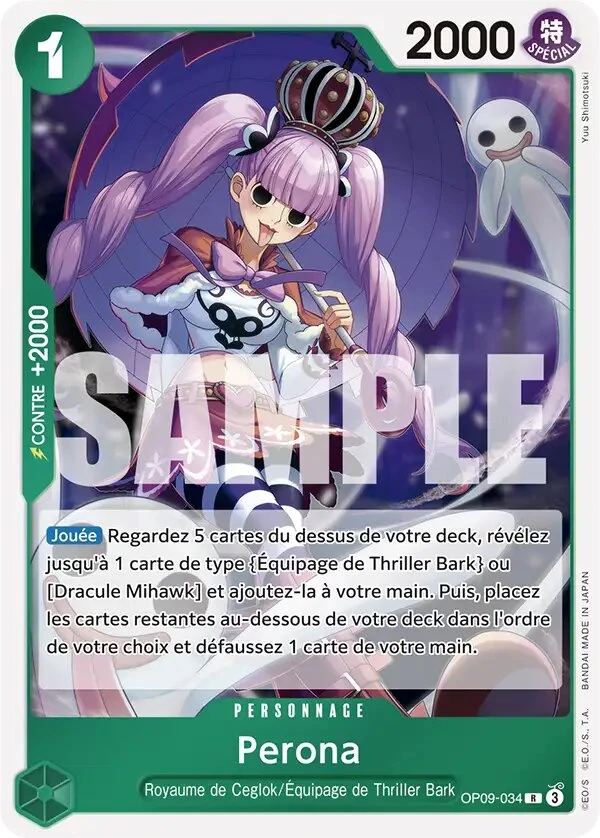 Carte One Piece française OP09-034 Perona