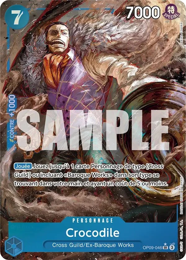 Carte One Piece française OP09-046 Crocodile