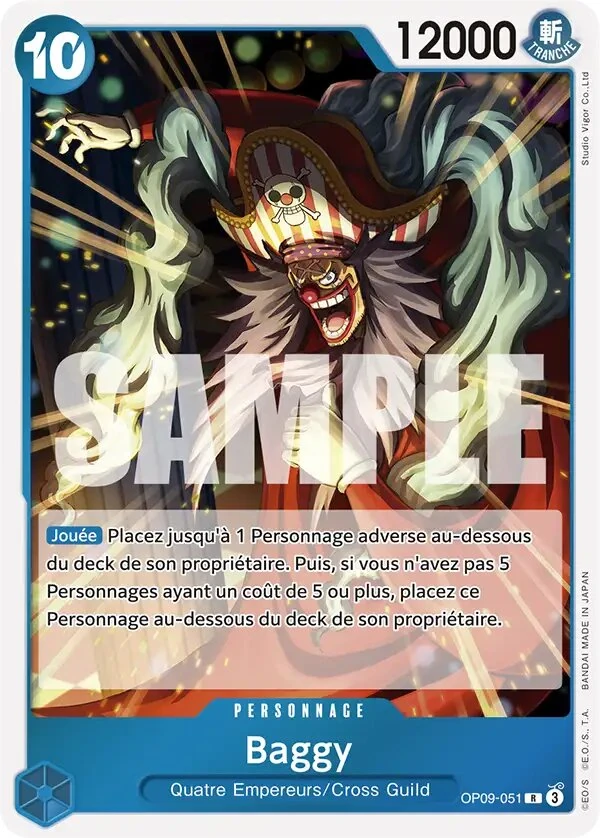 Carte One Piece française OP09-051 Buggy