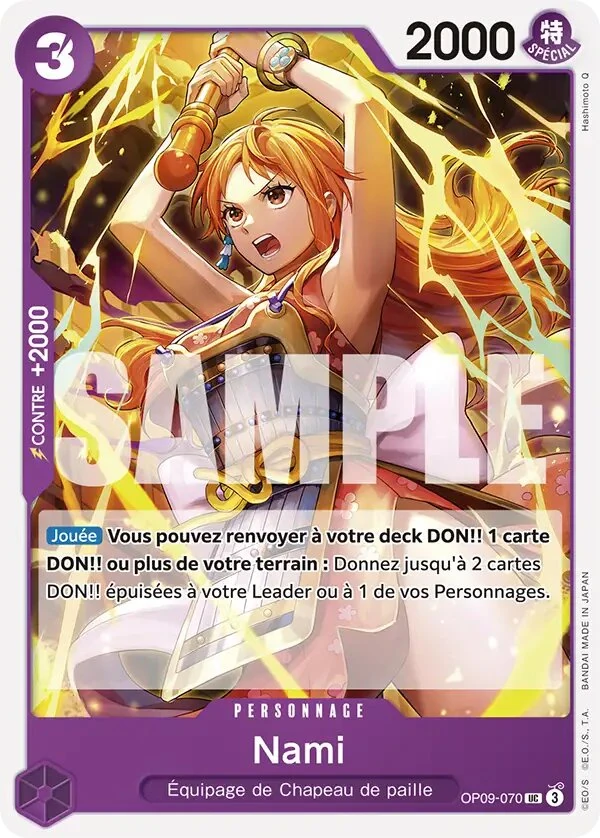 Carte One Piece française OP09-070 Nami