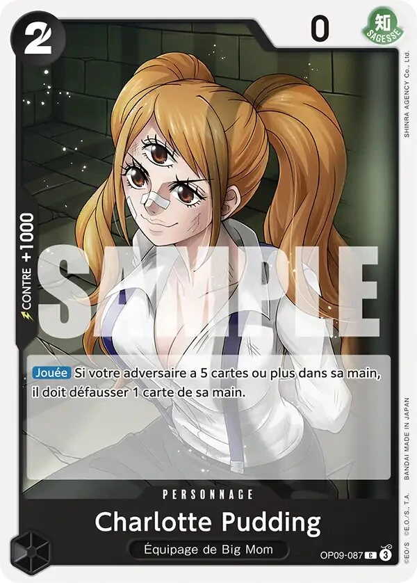 Carte One Piece française OP09-087 Charlotte Pudding