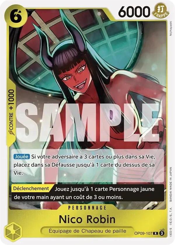 Carte One Piece française OP09-107 Nico Robin