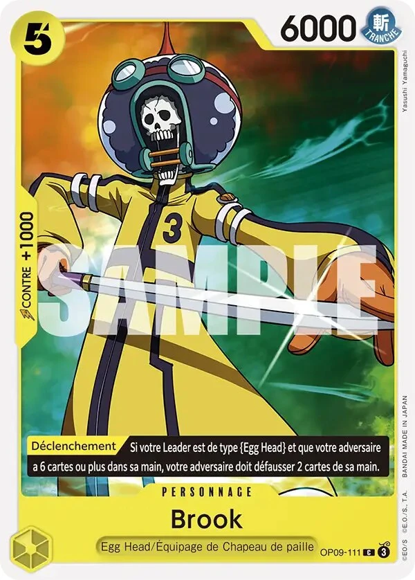 Carte One Piece française OP09-111 Brook