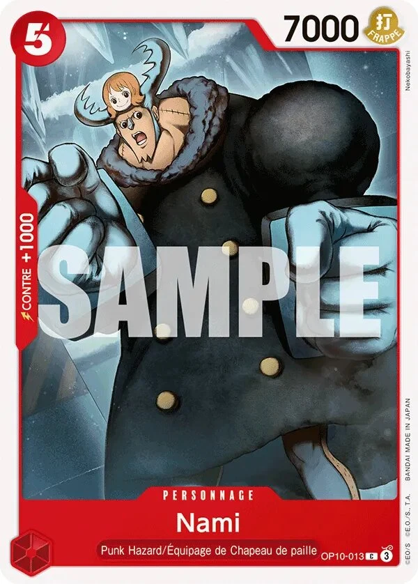 Carte One Piece française OP10-013 Nami