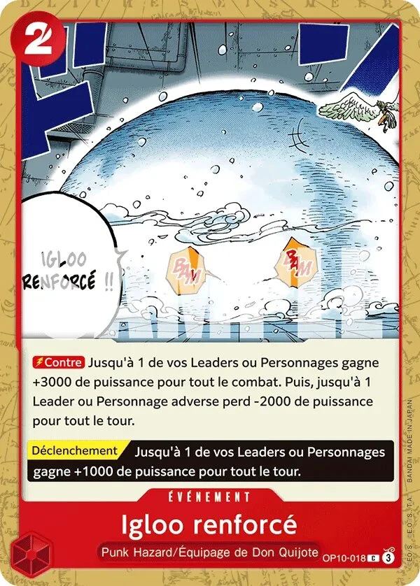 Carte One Piece française OP10-018 Igloo renforcé