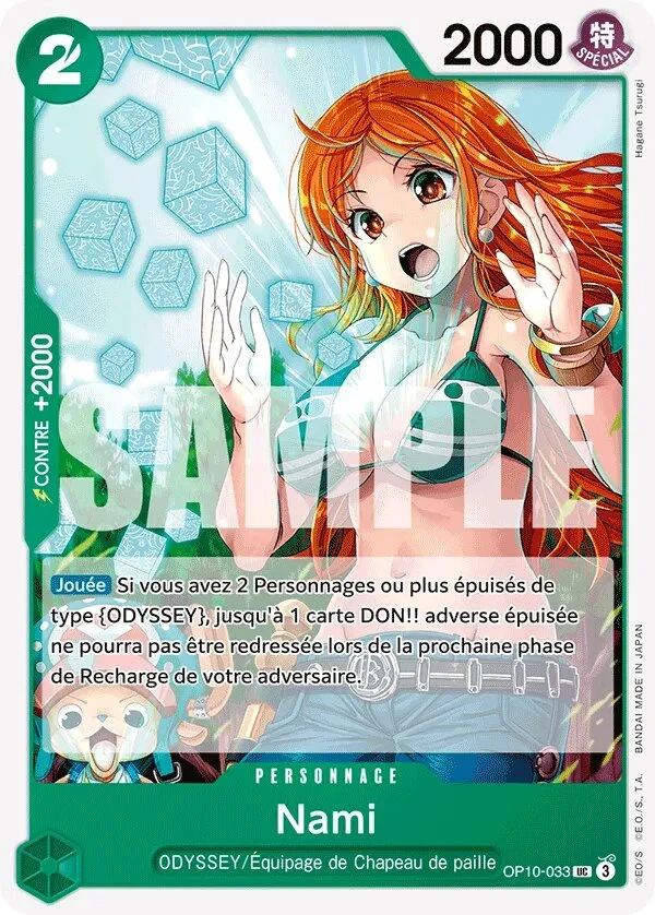 Carte One Piece française OP10-033 Nami