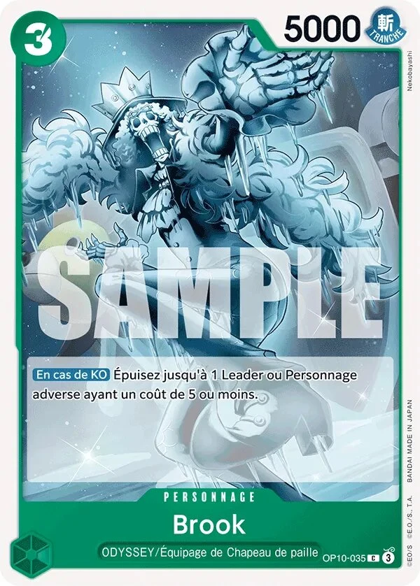 Carte One Piece française OP10-035 Brook
