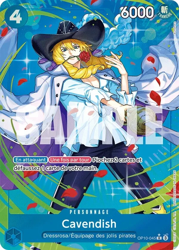 Carte One Piece française OP10-045 Cavendish