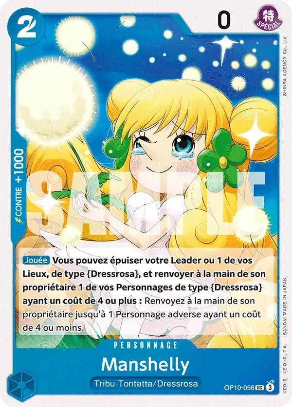 Carte One Piece française OP10-056 Manshelly
