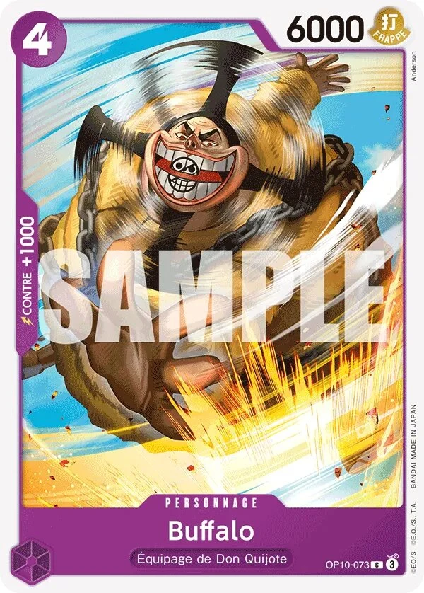 Carte One Piece française OP10-073 Buffalo
