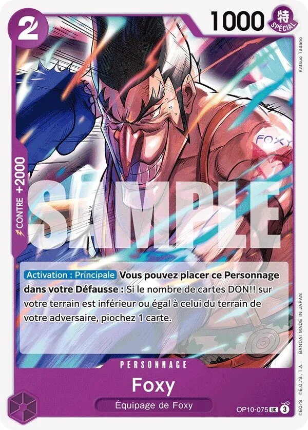 Carte One Piece française OP10-075 Foxy