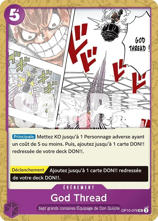 Carte One Piece française OP10-079 God Thread