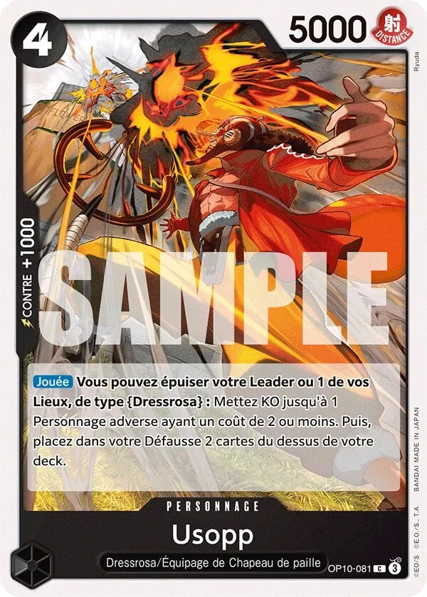 Carte One Piece française OP10-081 Usopp
