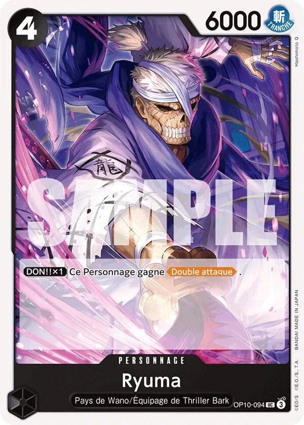 Carte One Piece française OP10-094 Ryuma
