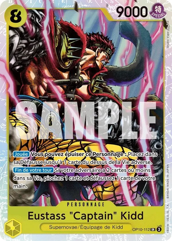 Carte One Piece française OP10-112 Eustass "Captain" Kidd