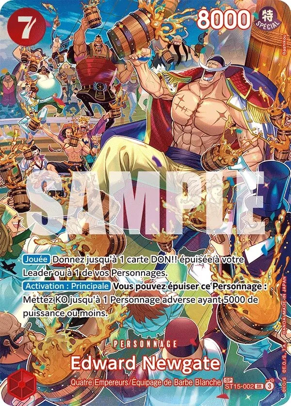 Carte One Piece française ST15-002 Edward Newgate