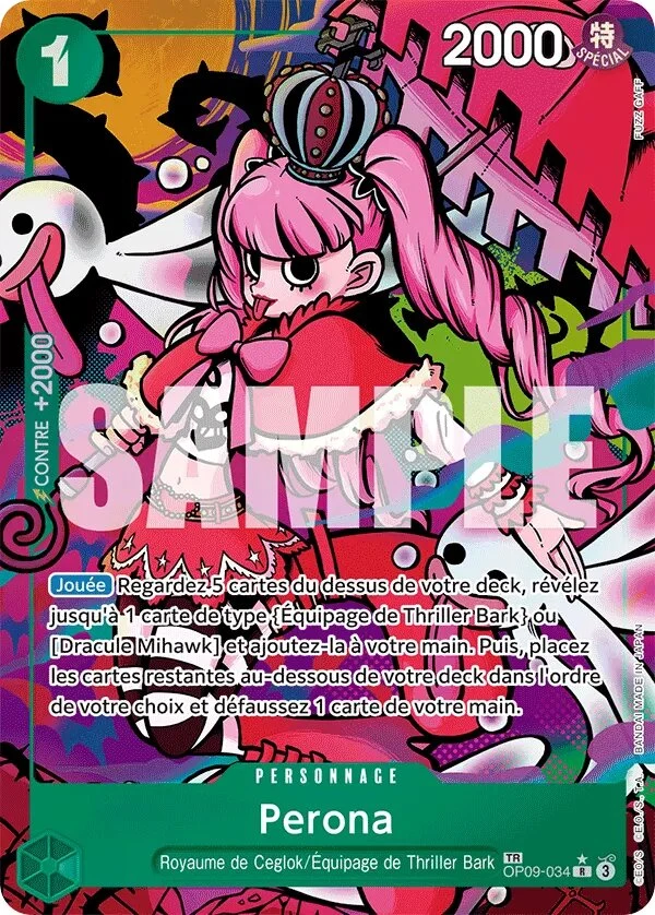 Carte One Piece française OP09-034 Perona