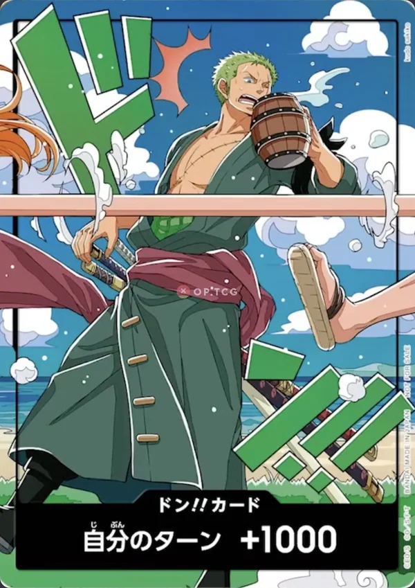 Carte One Piece japonaise  DON!! Card Zoro Puzzle