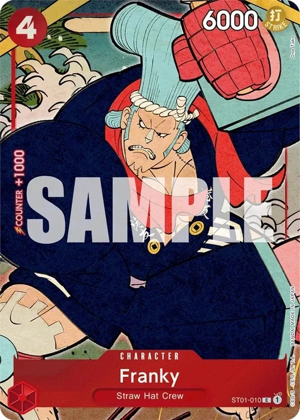 Carte One Piece anglaise Franky ST01-010 C