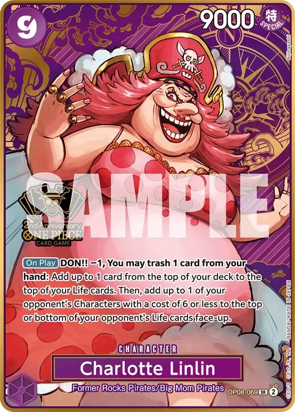 Carte One Piece anglaise Charlotte Linlin OP08-069 SR