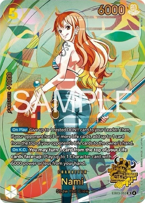 Carte One Piece anglaise EB03-053 Nami