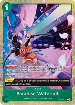 Carte One Piece anglaise OP01-057 Paradise Waterfall