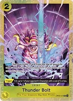 Carte One Piece anglaise OP03-121 Thunder Bolt