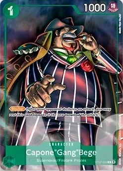 Carte One Piece anglaise ST02-004 Capone"Gang"Bege
