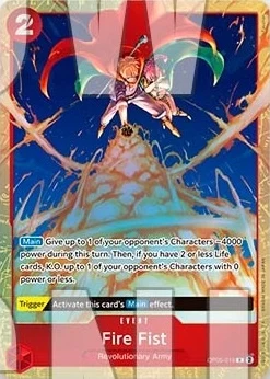 Carte One Piece anglaise OP05-019 Fire Fist