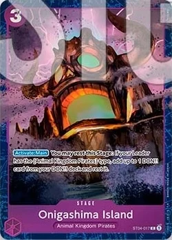 Carte One Piece anglaise ST04-017 Onigashima Island