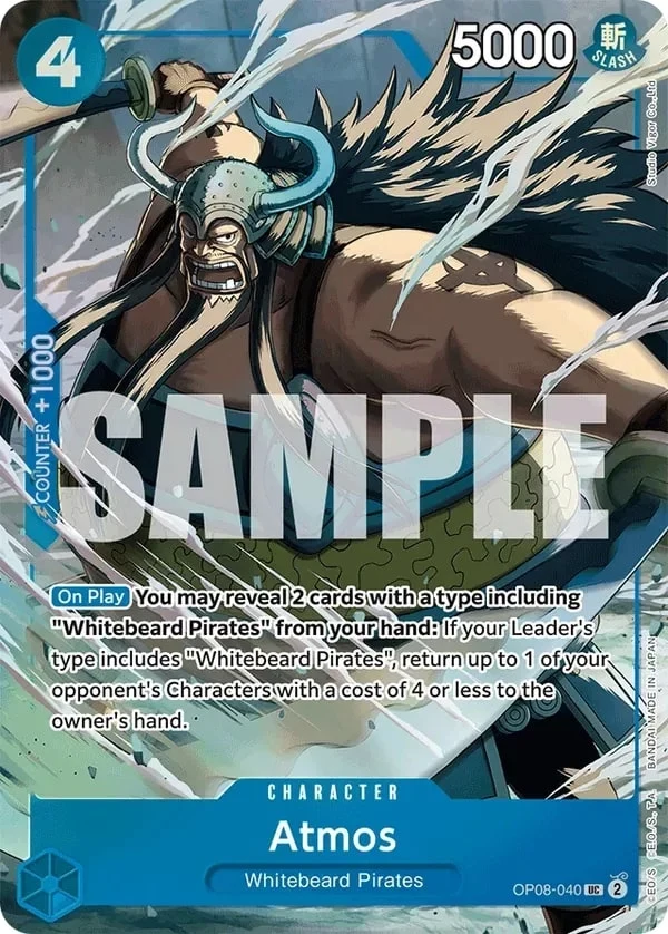 Carte One Piece anglaise Atmos OP08-040 UC