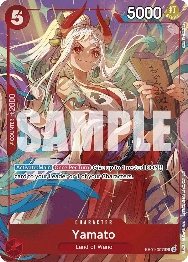 Carte One Piece anglaise Yamato EB01-007 C
