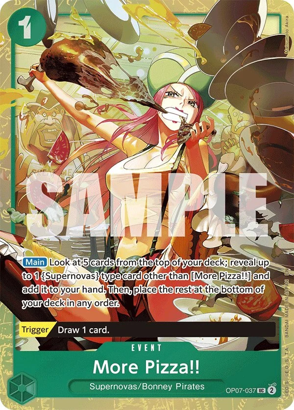 Carte One Piece anglaise More Pizza!! OP07-037 UC