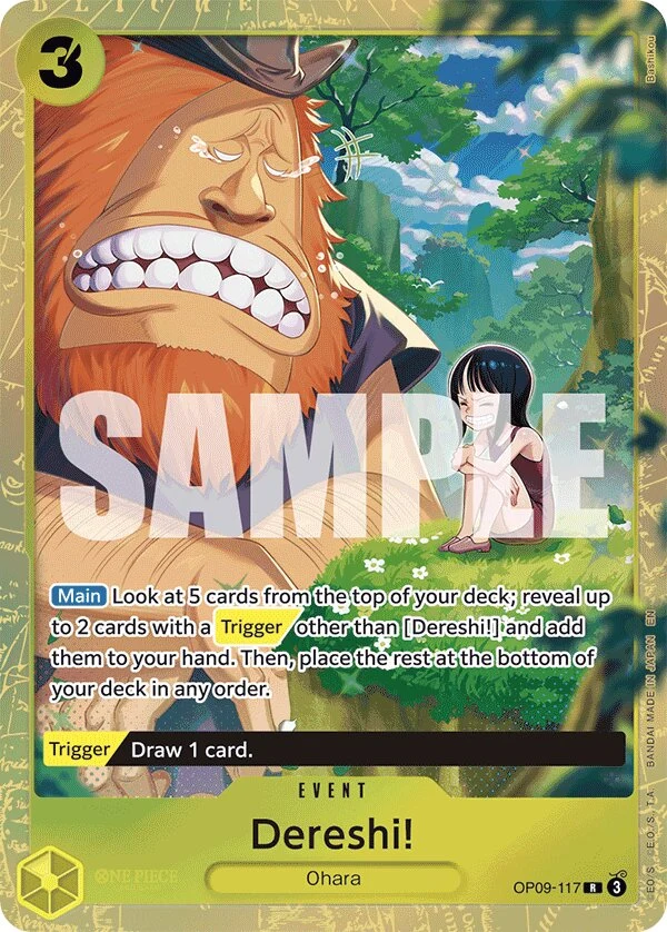 Carte One Piece anglaise Dereshi! OP09-117 R