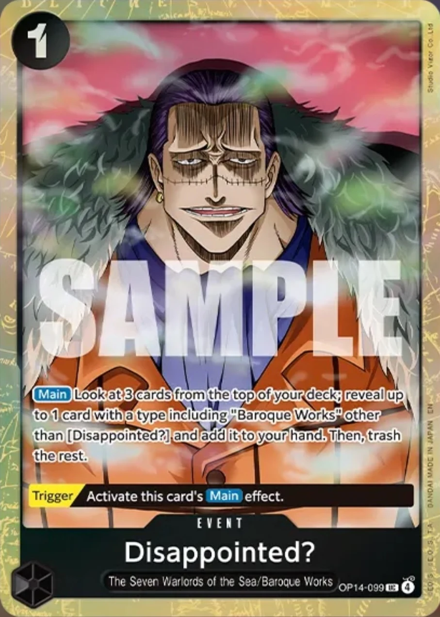 Carte One Piece anglaise Disappointed? OP14-099 UC