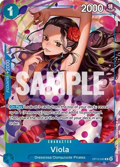 Carte One Piece anglaise OP15-040 Viola