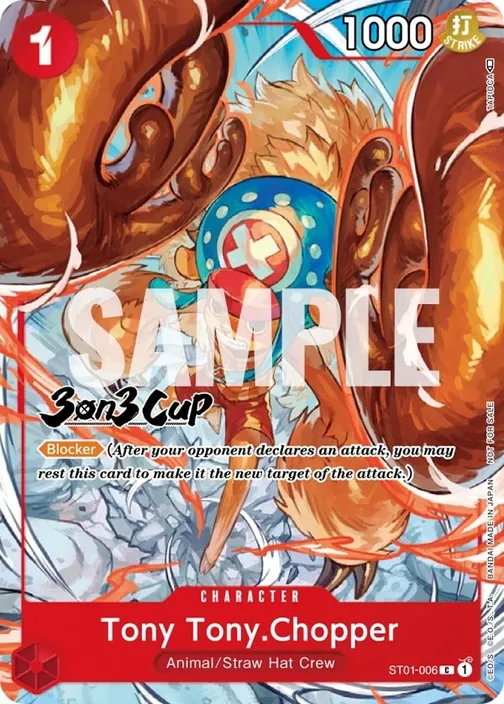 Carte One Piece anglaise ST01-006 Tony Tony.Chopper