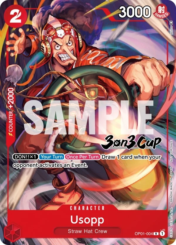 Carte One Piece anglaise Usopp OP01-004 R