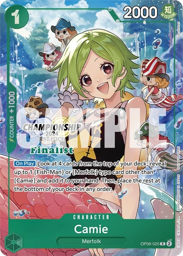 Carte One Piece anglaise Camie OP06-025 R