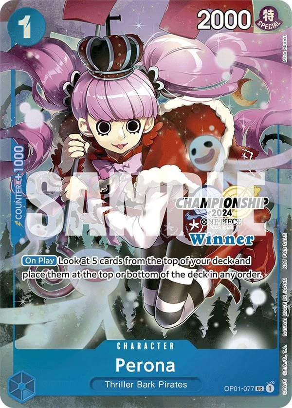 Carte One Piece anglaise Perona OP01-077 UC