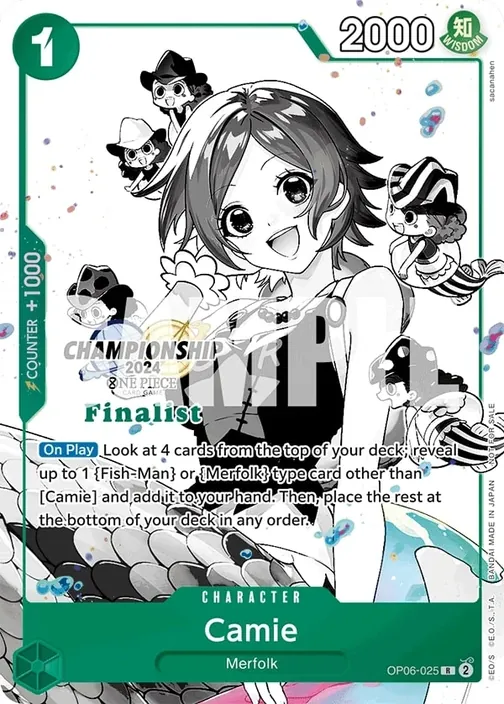 Carte One Piece anglaise OP06-025 Camie (version 3)
