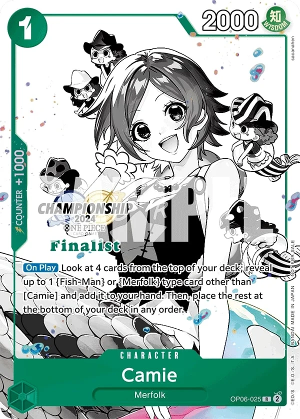Carte One Piece anglaise Camie OP06-025 R