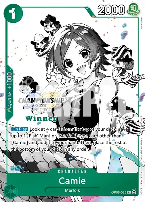 Carte One Piece anglaise OP06-025 Camie (version 4)
