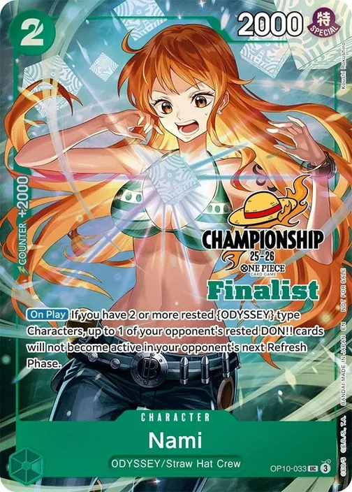 Carte One Piece anglaise OP10-033 Nami