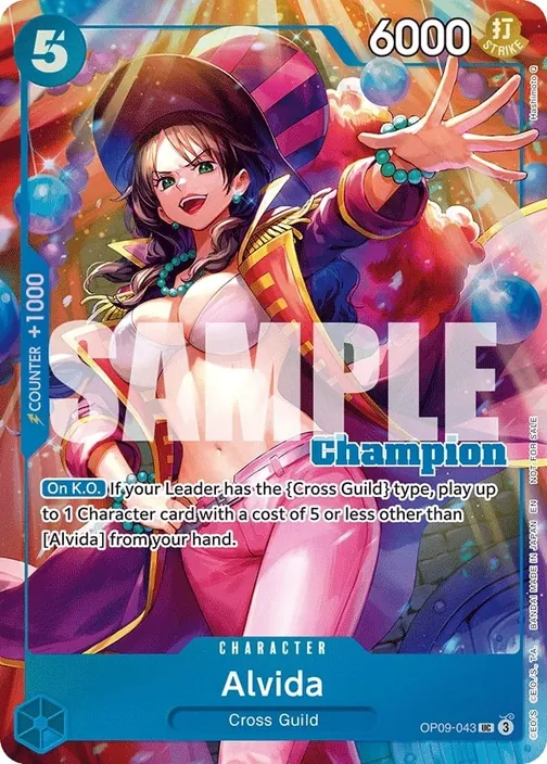 Carte One Piece anglaise OP09-043 Alvida (version 2)