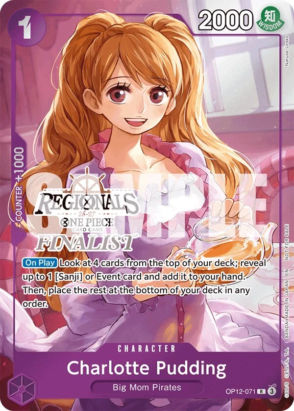 Carte One Piece anglaise Charlotte Pudding OP12-071 R
