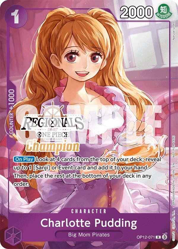 Carte One Piece anglaise Charlotte Pudding OP12-071 R